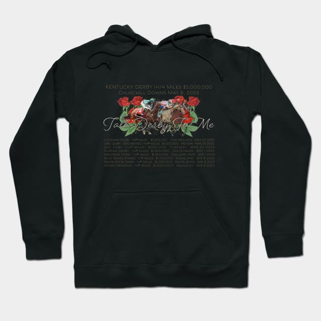 Talk Derby to Me - The Prep Races 2023 Hoodie by Ginny Luttrell